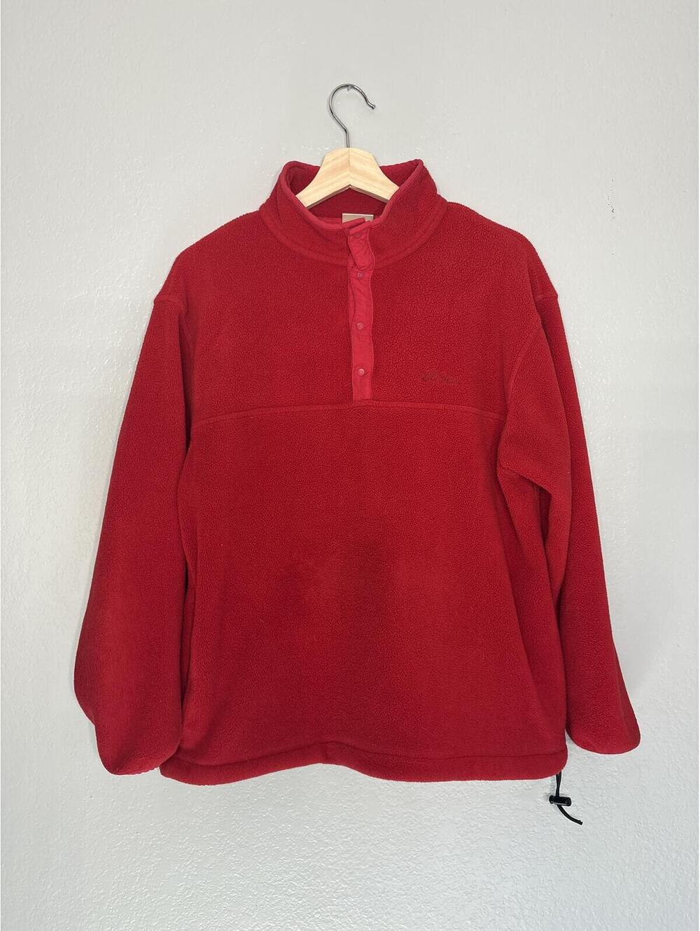Vintage heritage LLbean red fleece, excellent condition.